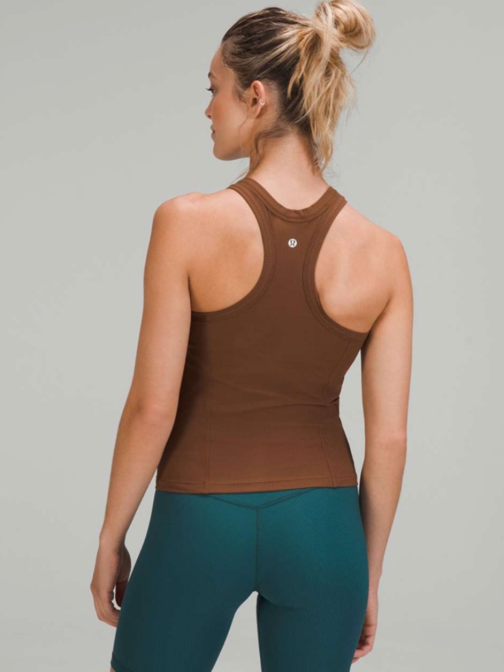 NWT  Lululemon Ribbed Nulu Racerback Align Tank Brown Size 6 - Picture 2 of 3